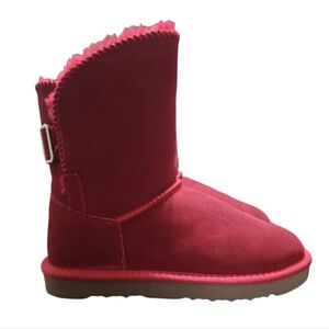 Style & Co's Teenyy Genuine Suede Boots Red Size 8